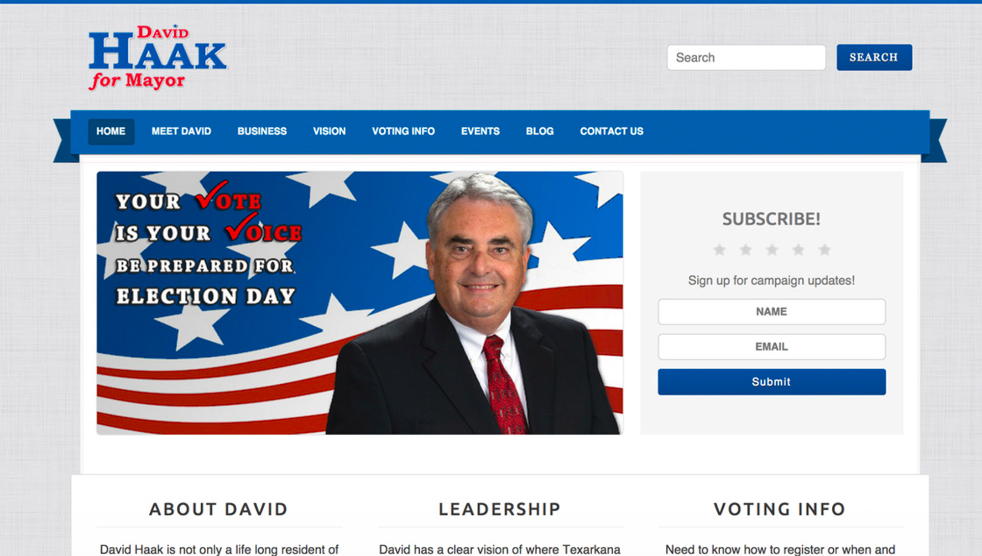 David Haak for Mayor